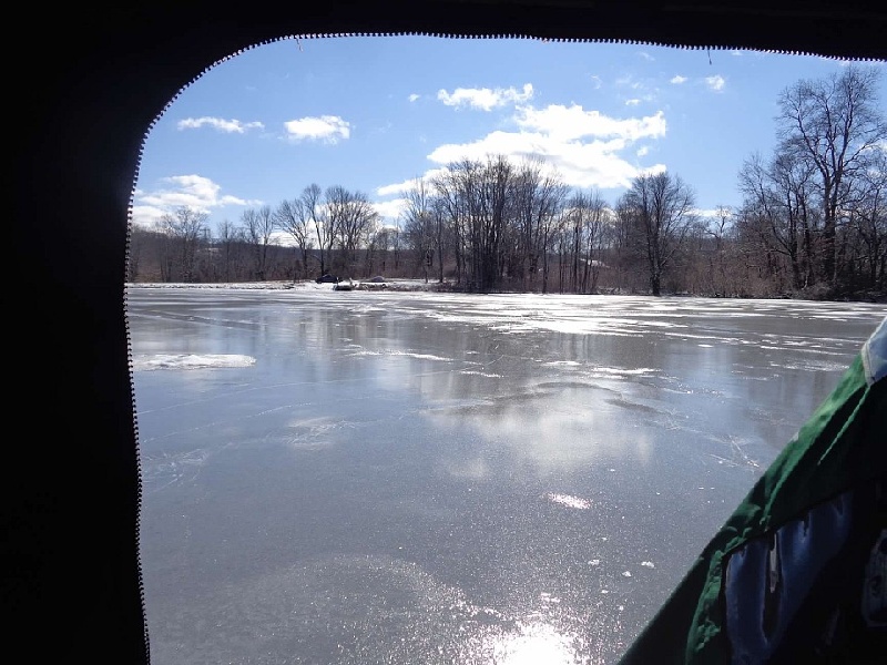 view from the ice shed