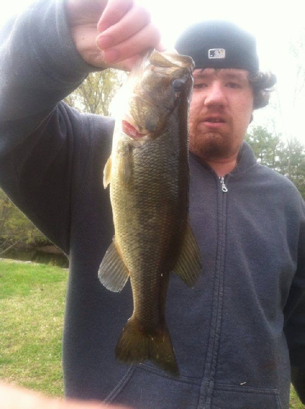 2 pound bass at milldam mt holly 