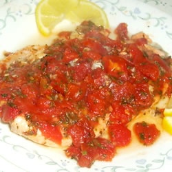 Baked Trout Saratoga